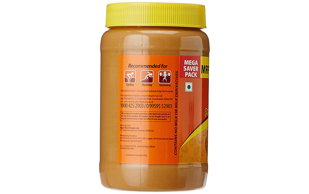 Sundrop Peanut Butter Regular Creamy   Plastic Jar  200 grams